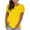 Yellow, variant on KyCheLot Womens Workout T Shirts Summer Casual Short Sleeve Tunic Tops Solid Color Loose Tshirts