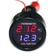 thumbnail image 5 of CARTTOU Cigarette Lighter Plug Digital Voltmeter Temperature Gauge 2in1 12V/24V Car Voltage Temp Meter, 5 of 5