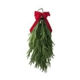 thumbnail image 4 of laqbezok Undecorated Christmas Tree Swag, Green Pine with Rustic Charm, Ideal for Holiday Front Door, Stairs, Wall Decor, 4 of 7