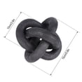 thumbnail image 4 of Wood Knot Decor,Wood Chain Link Decor with 3-Link,Hand Carved Decorative Boho Wood Knot for Coffee Table,Entryway Modern Farmhouse Shelf Decor(Black), 4 of 8