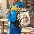 thumbnail image 3 of Jeiento Capybara 13.5 Inch Kids Preschool Backpack for Toddler Girls, Strawberry Lightweight School Bag for 3-5 Year Old, Bookbag with 2 Front & 2 Mesh Side Pockets, 3 of 7
