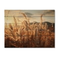 thumbnail image 3 of Designart "Beige Herbs landscape II" Landscapes Print on Natural Pine Wood, 3 of 5