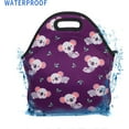 Womens Cute Reusable Neoprene Lunch Bag Insulated Lunch Box Koala