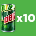 thumbnail image 2 of PR Mountain Dew Citrus Soda Pop, 7.5 fl oz, 10 Pack Mini Cans, 2 of 6