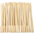 thumbnail image 1 of 100 Pieces Wooden Paddle Skewers Barbecue Wooden Skewers Cocktail Sticks for Barbeque, Kebabs, Cocktails, Buffets Party (18CM), 1 of 4