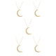 thumbnail image 2 of Collar de cadena Ajustable Qarigey con colgante de Luna Oro, 2 of 5