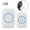 White, variant on Bobasndm Wireless Doorbell,Plug-in Receiver,Waterproof Push Button with 1000 Ft Operating Range,4 Volume Levels,38 Chimes,LED Flash %26 CD Sound for Home,Office,Classroom
