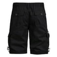 thumbnail image 4 of YLSDY Cargo Shorts for Men Elastic Waist 2025 Summer Casual Bermuda Shorts Drawstring Stretch Loose Shorts & Multi Pockets Black XXXXL, 4 of 7