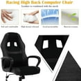 thumbnail image 5 of Dkelincs Gaming Chair Massage Computer Chair Ergonomic Video Game Chairs, Adjustable Office Desk Chair with Lumbar Support & Armrest for Teens & Children, Black, 5 of 7