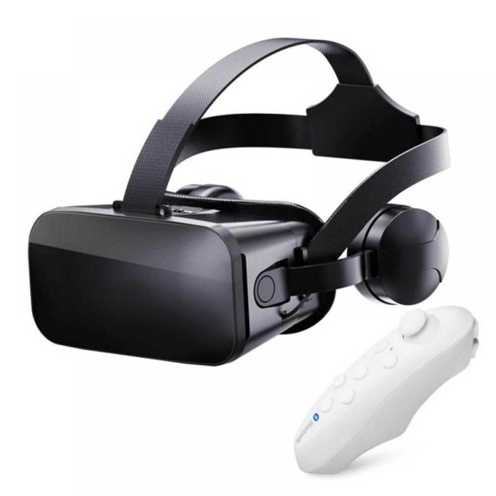 VR Headset Virtual Reality Glasses Compatible with Phone/Android New Goggles for Movies Compatible 5-7 Inch Soft Comfortable Adjustable Distance with Controller 