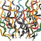 thumbnail image 1 of 24 piezas de serpiente de goma, juguetes de serpiente falsos coloridos, decoraciones para fiesta de Halloween, juguetes de broma, 1 of 5