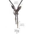 thumbnail image 2 of Hombres Leather Eagle Rodeo Bolo Tie - Bronce Sunnimix Vintage Eagle Bolo Tie, 2 of 8
