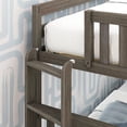 thumbnail image 5 of Max & Lily Solid Wood Twin over Twin Bunk Bed with Ladder on End For Kids, Clay, 5 of 12