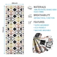 thumbnail image 2 of Yellow Ethnic Geometric Pattern Hot Yoga Mat Towel Non Slip for Hot Yoga - Quick-Drying Yoga Mat Cover with 4 Corner Pockets with Travel Bag - Hot Yoga Towel Non Slip 70"x26", 2 of 6