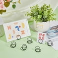 thumbnail image 4 of 50pcs 50pcs Round Table Number Holder Black Picture Clips Stand Memo Note Stand Mini Place Card Holders for Wedding Graduation Party Anniversary Office Business Supplies, 4 of 7