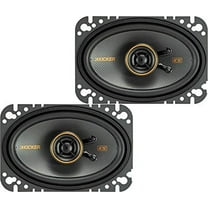 KICKER 47KSC4604 KS Series 4x6 Inch 4 Ohm Coaxial Car Audio Speakers (Pair)
