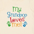 thumbnail image 4 of Inktastic My Grandpop Loves Me Boys or Girls Baby T-Shirt, 4 of 5
