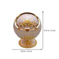 thumbnail image 2 of Cenicero con tapa abatible para el hogar, retro, lujoso y decorativo, dorado, 1 unidad, 2 of 6