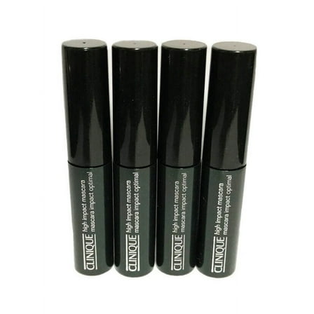 4pcs Clinique High Impact Mascara 01 Black For Women 3.5ml Unboxed