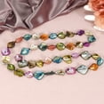 thumbnail image 5 of Boho Chic Colorful Mix of Mother of Pearl Shell Long Necklace, 5 of 6