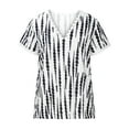 thumbnail image 4 of Pntutb Verano Mujer Moda Cuello en V Manga corta Impreso Casual Tee tops Pntutb Pntutb-971, 4 of 8