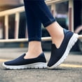 thumbnail image 5 of YOURDIARY Women's Slip On Loafers Comfort Low Vamp Casual Walking Shoes, Breathable Lightweight Wide Width Memory Foam Sole Sneakers, 5 of 7