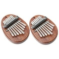 thumbnail image 6 of CTIRCHIU 2-Pack Kalimba Thumb Pianos Brown Wood Portable Musical Instruments for Beginners and Performance, 6 of 8