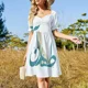 thumbnail image 4 of Vestido de manga corta TEHERÁN, vestido de mujer, ropa de mujer, vestido de verano, vestidos de noche de lujo para mujer, 4 of 7