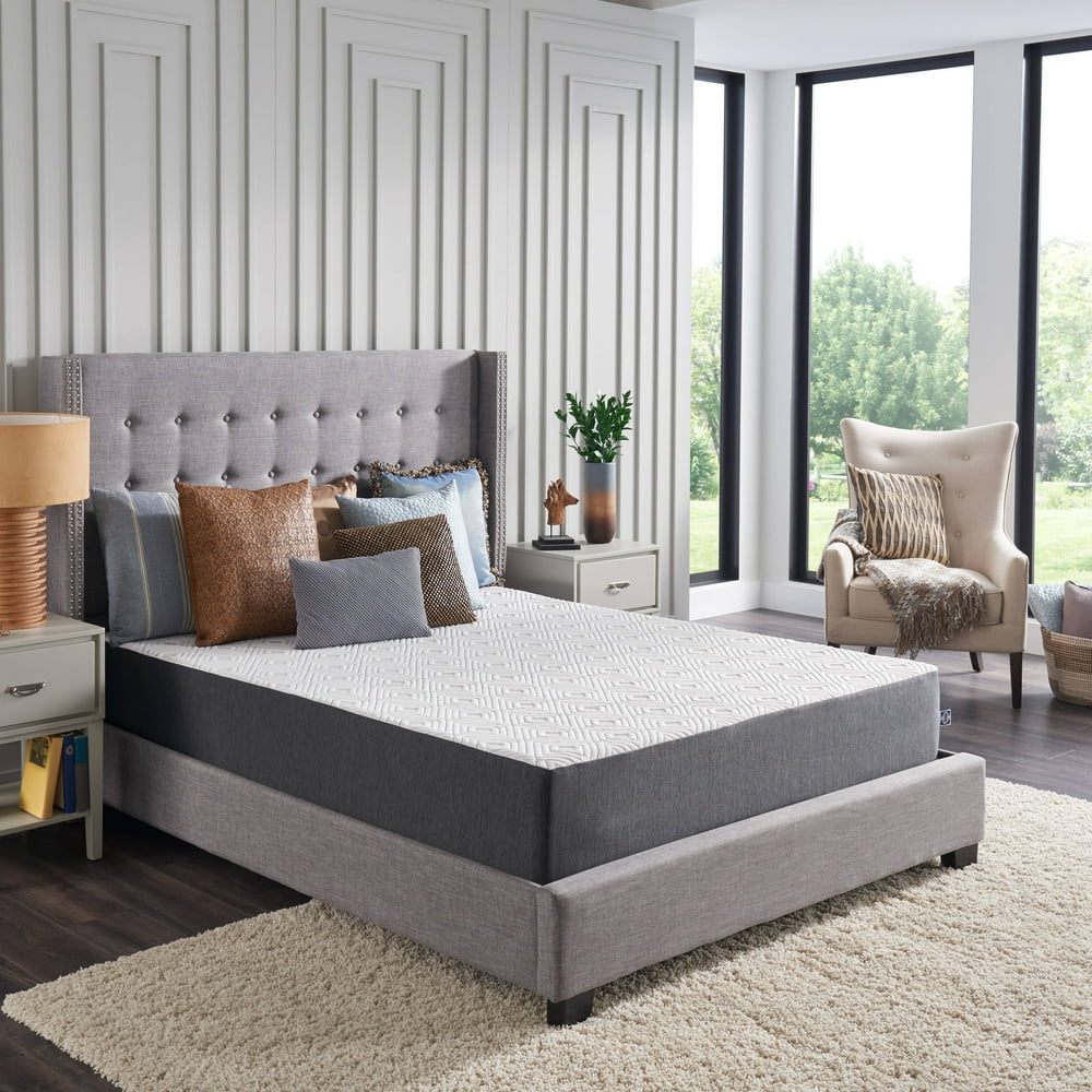 Sealy 10" Gel Memory Foam Mattress, Twin, Medium Firm