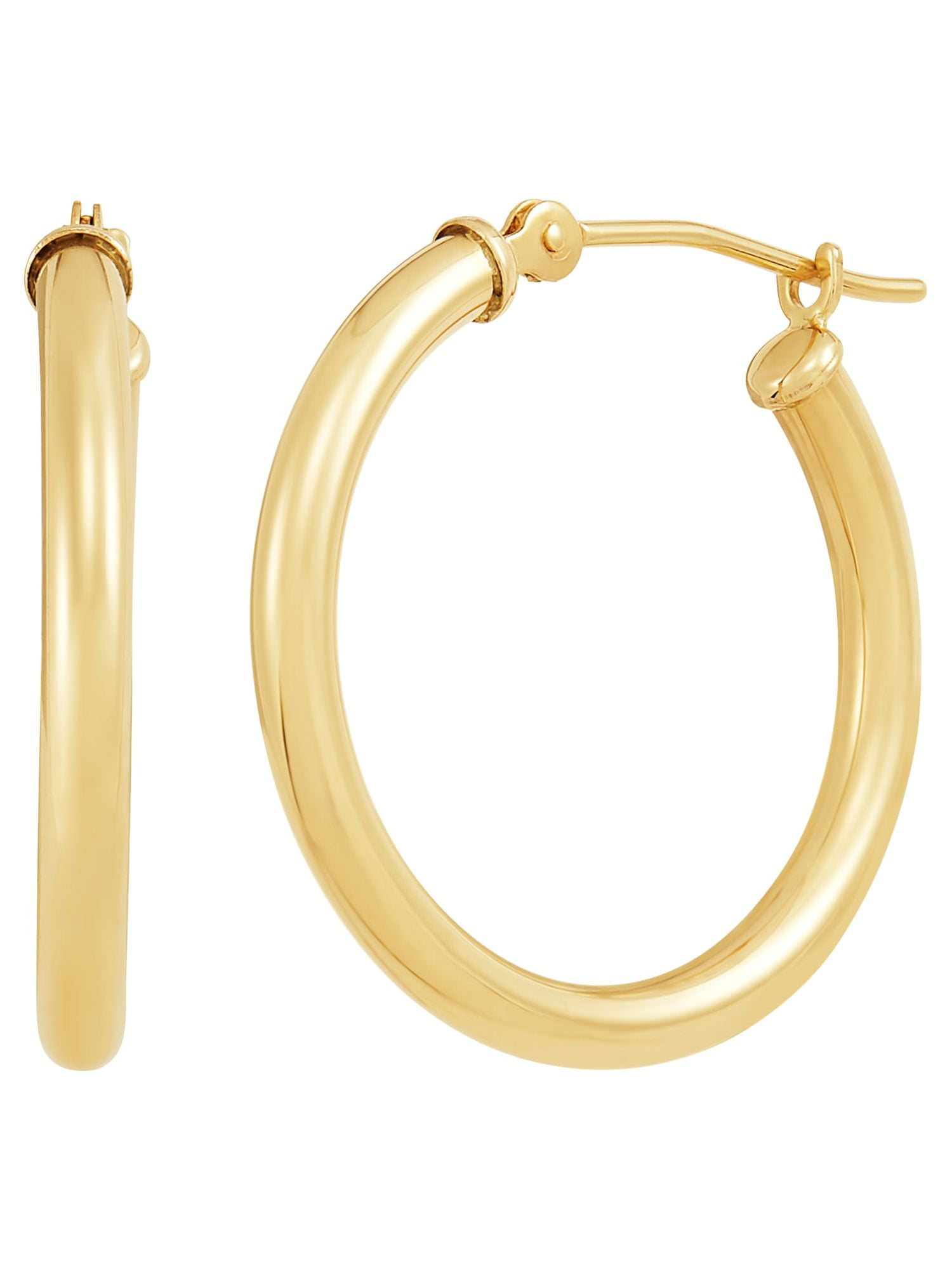 10k orders Yellow Gold 3x15mm Textured And High Polish Finish Wave Design Hoop Earrings