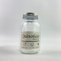 Quixoticor Mason jars,Glass Regular Mouth Mason Jars, 16 oz Clear Glass Jars with Silver Metal Lids for Sealing, Canning Jars for Food Storage, Overnight Oats, Dry Food, Snacks, Candies, DIY Projects