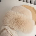 thumbnail image 4 of Gorro de Invierno de Felpa Minnieouse Suave y Cómodo para Mujer A Prueba de Viento Blanco, 4 of 6