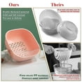 thumbnail image 6 of ReaNea Colander Bowl With Clear Plastic Bowl, Dual-Layer Draining Bowl Vegetable Washing Basket (Pink), 6 of 7