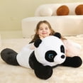 thumbnail image 3 of IKASA Giant Panda Stuffed Animal Plush Toy,Large Jumbo Panda 30" Black and White Huge Cute Soft Toys,Big Size Fluffy Plushy Fat Oversized Plushie,Gifts for Kids Girls Boys Girlfriend Children, 3 of 5