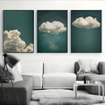thumbnail image 2 of Fashion Vintage Clouds Canvas Painting 3 Piece Set-Frameless Bedroom, Living Room and Hallway Wall Art-High Quality Winter Decoration to Enhance Your Space Atmosphere, 2 of 7