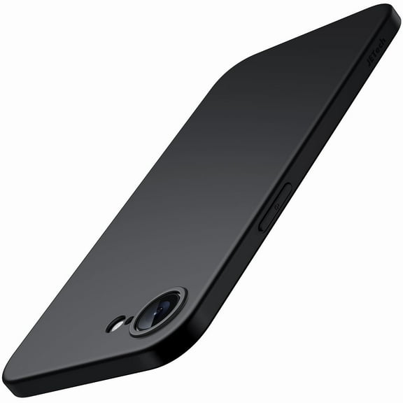 JETech Slim Case for iPhone 16e 6.1-Inch 2025 with Camera Lens Full Protection, Ultra-Thin Lightweight Matte Finish Minimalist Protective Phone Cover (Black)