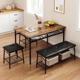thumbnail image 5 of Qinaqin 4 Person Kitchen Mesa Set con Suave Seats cm de Profundidadining & Chairs Almacenamiento Soporte para Pequeño Spaces Apartments y Alturaomes, 5 of 5