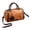 Yellow, variant on Barrel Satchel Handbag for Women Faux Leather Crossbody Shoulder Bag Top Handle Work Travel Purse