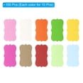thumbnail image 3 of Uxcell 2" x 3.5" Blank Paper Business Cards Small Index Flash Cards Message Note Card Lace, Assorted Colors 100 Pack, 3 of 6