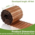thumbnail image 2 of Vinci Metal Landscape Edging Border, 6 Inch x 40 FT Corrugated Steel Garden Edging with Rolled Safety Edges, Flexible Lawn & Flower Bed Edging for Yard, Multiple Sizes & Colors (Rusted), 2 of 7