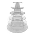 6 Tier Cupcake Holder Stand,Round Macaron Tower Stand,Clear Cupcake