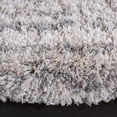 thumbnail image 3 of SAFAVIEH Iceland Issie Abstract Shag Area Rug, Ivory/Grey, 6'7" x 6'7" Round, 3 of 8