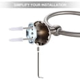thumbnail image 4 of Wall Mounted Classical Design Round Towel Ring for Bathroom (Brush Nickel), 4 of 6