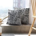 thumbnail image 6 of LALILO Throw Pillow Covers City Map Retro Map Map Art Blue City Cushion Cover 18" x 18", 2 Pack, 6 of 6