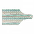 thumbnail image 1 of Arrow Cutting Board, Maya Pattern and Triangle Geometric Shapes Native Heritage Graphic Art, Decorative Tempered Glass Cutting and Serving Board, Wine Bottle Shape, Multicolor, by Ambesonne, 1 of 1
