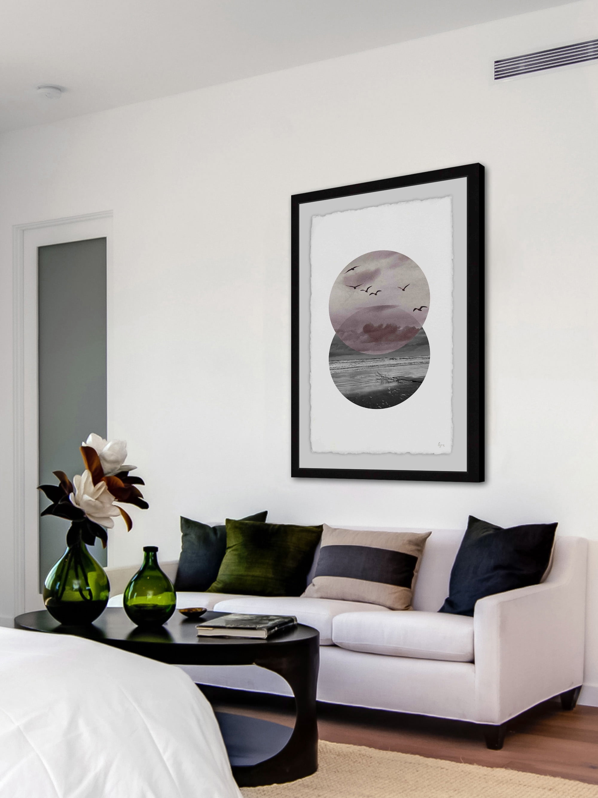 Over the Sea Framed Painting Print