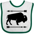 thumbnail image 3 of Inktastic Buffalo Cute Animal Western Boys or Girls Baby Bib, 3 of 4