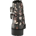 thumbnail image 3 of Jessica Simpson Kerina Black Multi Block Heel Lace Up Combat Moto Ankle Boots (Black Multi, 5.5), 3 of 6