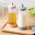 thumbnail image 2 of Botellas de plástico para condimentos, dispensadores de salsa, accesorios para barbacoa, salsa de tomate, mermelada de mostaza (rosa), 3 uds., 2 of 6