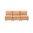 thumbnail image 3 of Modern Simple Flannel Three-Seater Sofa 88-inch for Living Rooms, 3 of 12
